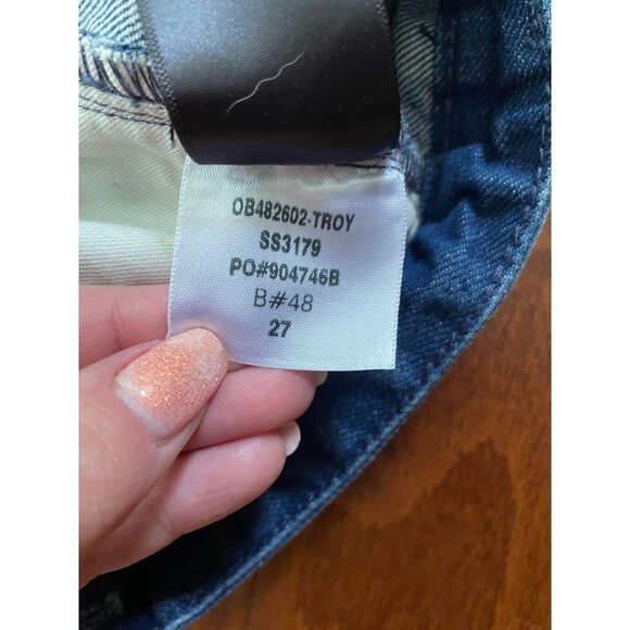 BDG Fringed Hem Jean Shorts Cut Off Denim Hot Pants Cheeky Super High-Rise 27 - Picture 10 of 10